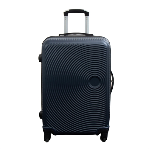 Koffer - Größe Medium - Hardcase Koffer - Dunkelblaue Kreise - Cleverer und preisgünstiger Reisekoffer