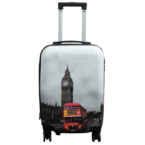 Kabinenkoffer - Hardcase Leichter Koffer - Trolley mit Motiv - Big Ben