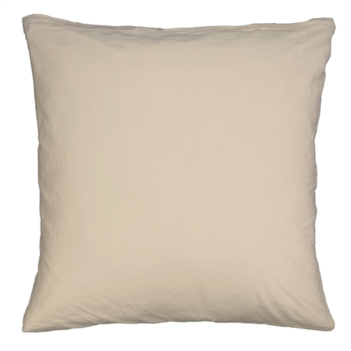 Kissenbezug 60x63 cm - 100% Enzymgewaschene Baumwolle - Firm Braun - Nordstrand Home