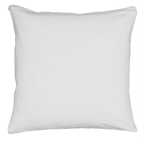 Kissenbezug 60x63 cm - 100% Enzymgewaschene Baumwolle - Firm Weiß - Nordstrand Home