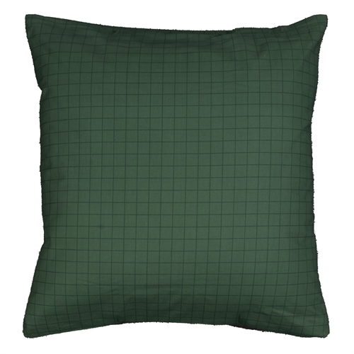 Kissenbezug 100 % Baumwolle - 60x63 cm - Grün kariertes Kissenbezug - Nordstrand Home Deckenbezug