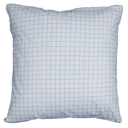 Kissenbezug 100 % Baumwolle - 60x63 cm - Blau kariertes Kissenbezug - Nordstrand Home Deckenbezug