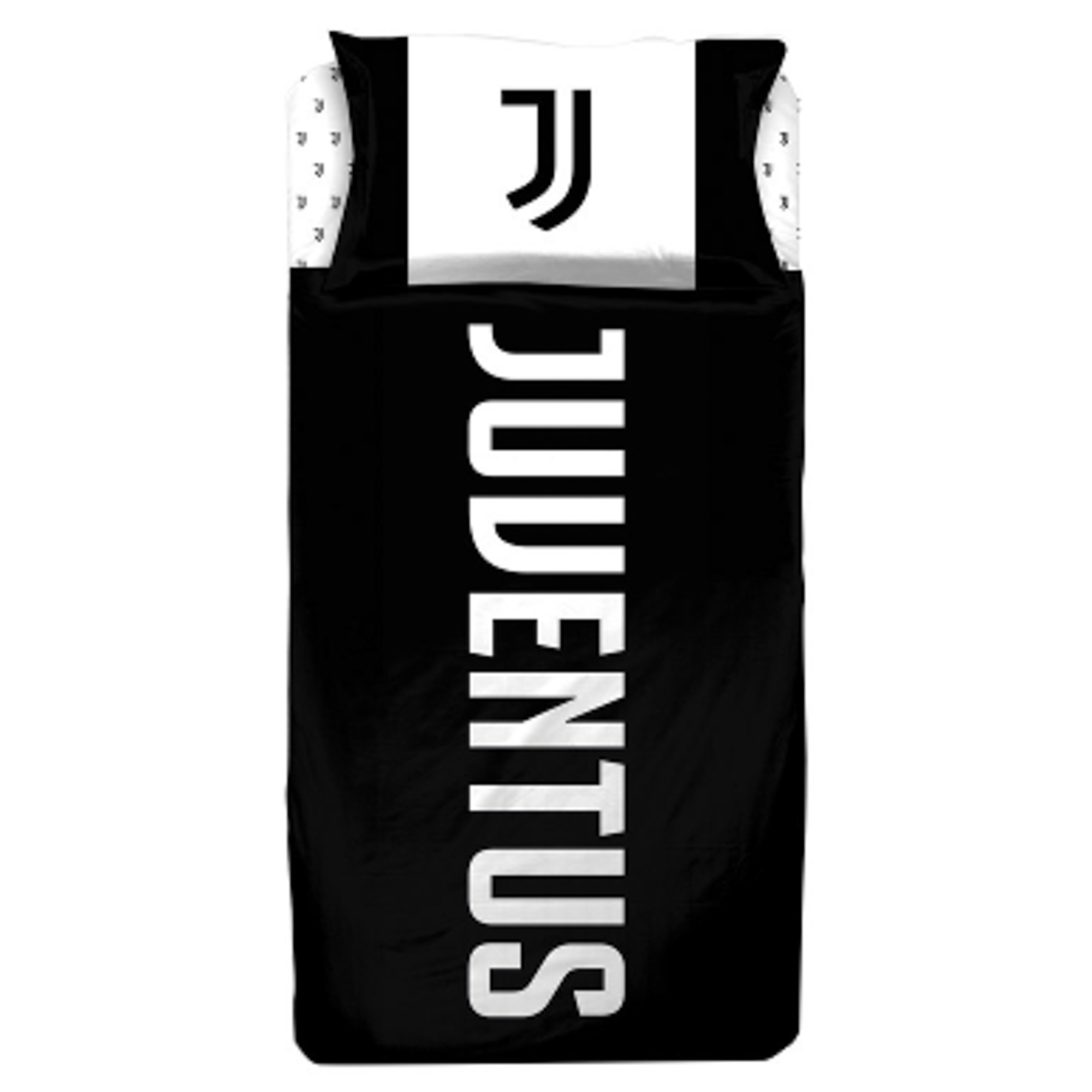 Fußball-Bettwäsche - 100% Baumwolle - Kinderbettwäsche 140x200 cm - Juventus Bettwäsche