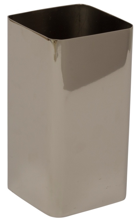 Zahnbürstenbecher aus Stahl - Turiform - Kontinental - 12x6,5 cm