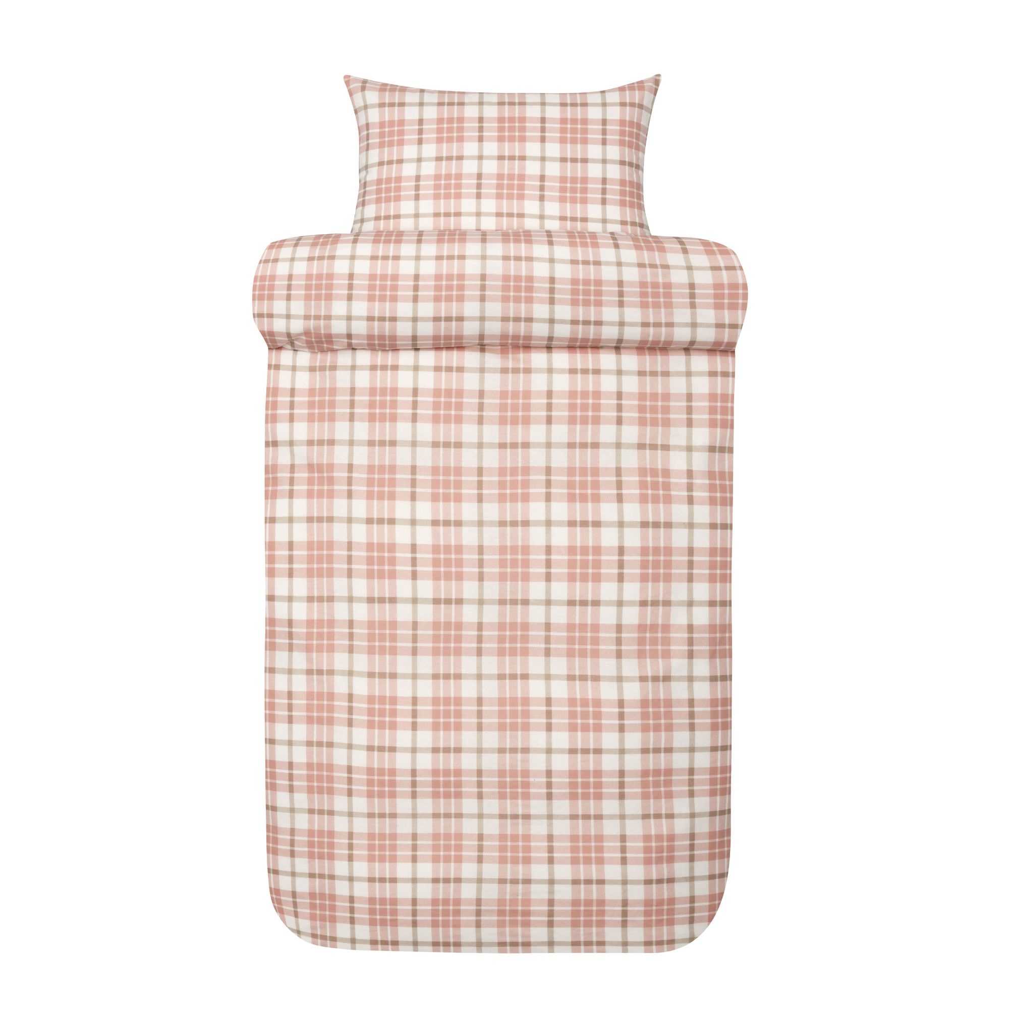 Flanell-Bettwäsche - 100% Baumwolle - Høie of Scandinavia - Lukas Varm Rosa