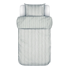 Gestreifte Bettwäsche - Mikkeli Grey - 2-in-1-Design - Bettgarnitur aus 100% enzymgewaschener Baumwolle - Marc O'Polo