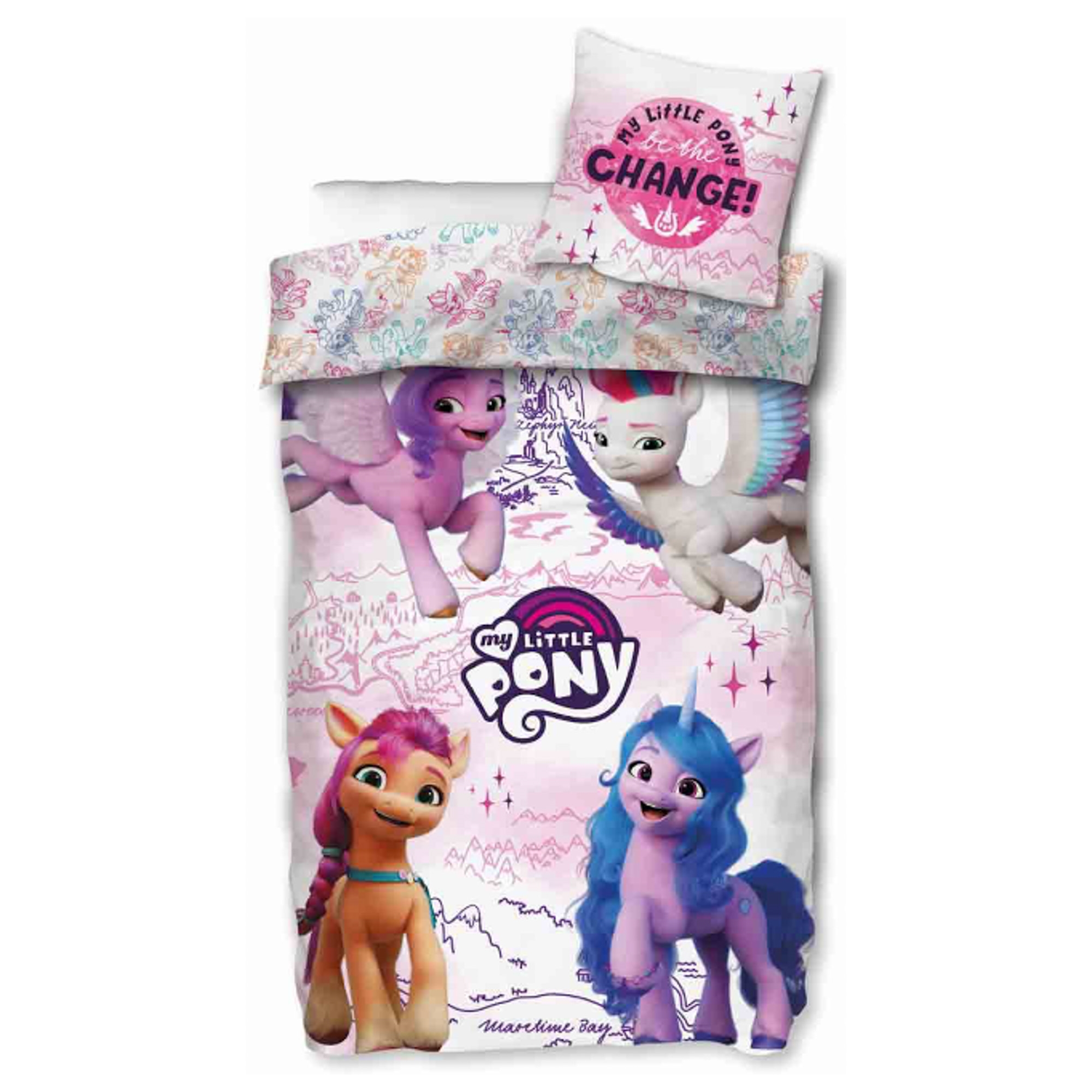 My Little Pony Bettwäsche - A New Generation - Wendbares Bett-Set - 100% Baumwolle