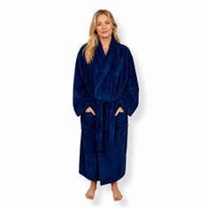 Morgenmantel - weicher Fleece - Blau