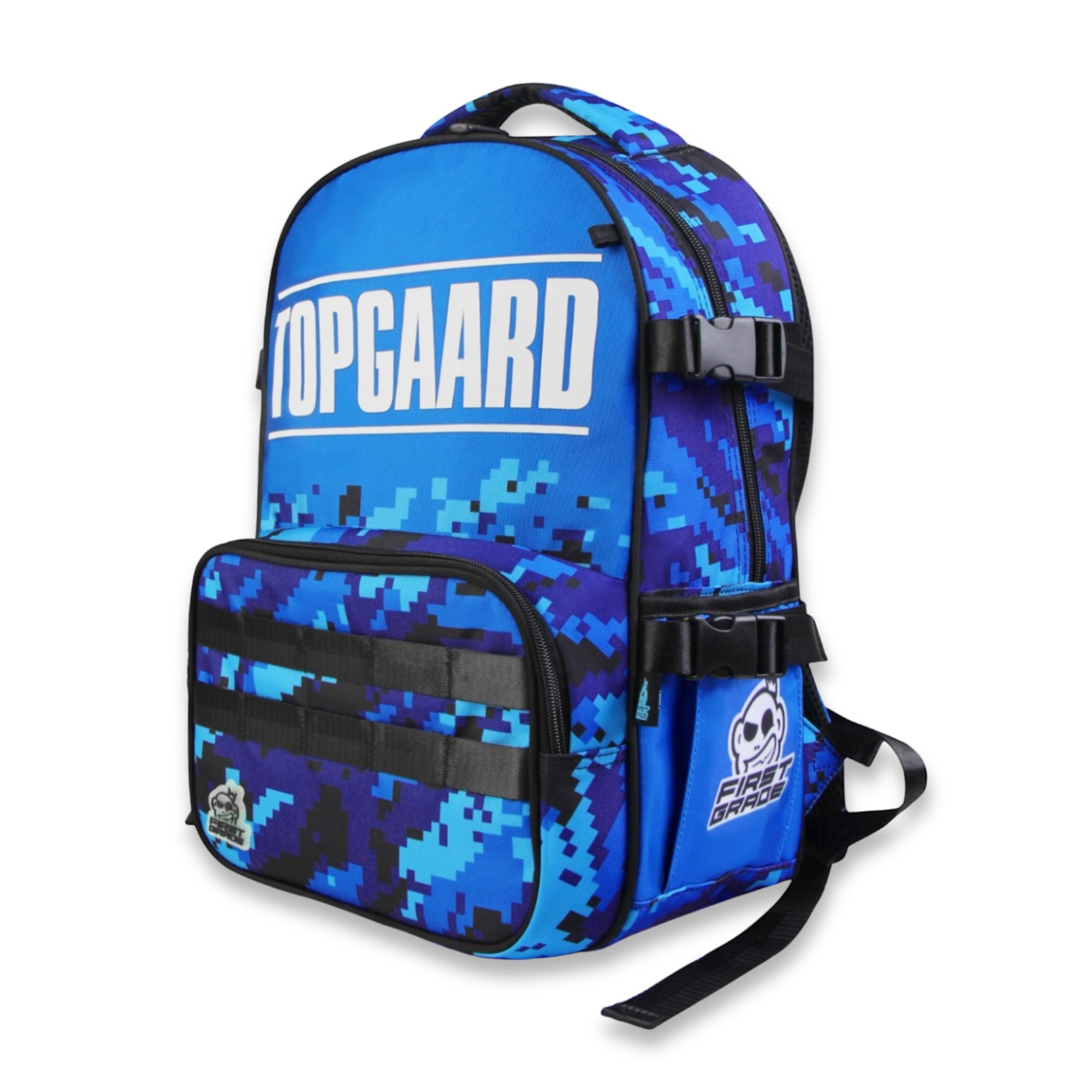 Niki Topgaard Schulrucksack mit Kühlfach - Blauer Rucksack mit 5 Fächern