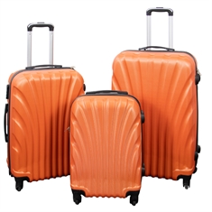 Koffer - Muschel Orange - Praktischer Hardcase-Koffer