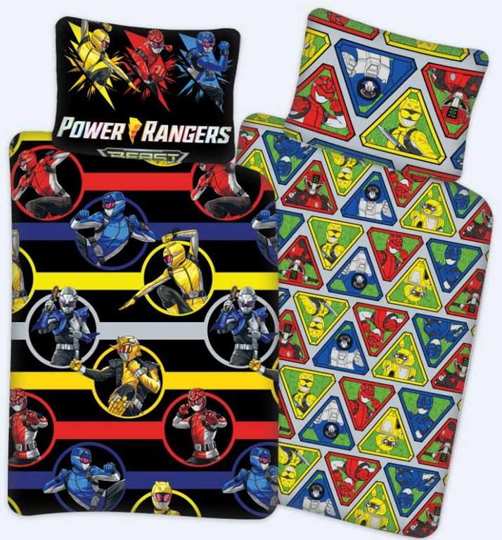 Power Rangers Bettwäsche - 100% Baumwolle - Junior-Bettwäsche 100x140 cm