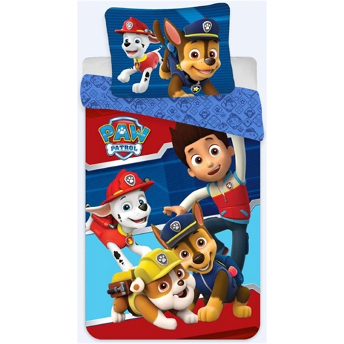 Bettwäsche 150x210 cm - Paw Patrol - 2-in-1-Design - 100 % Baumwolle