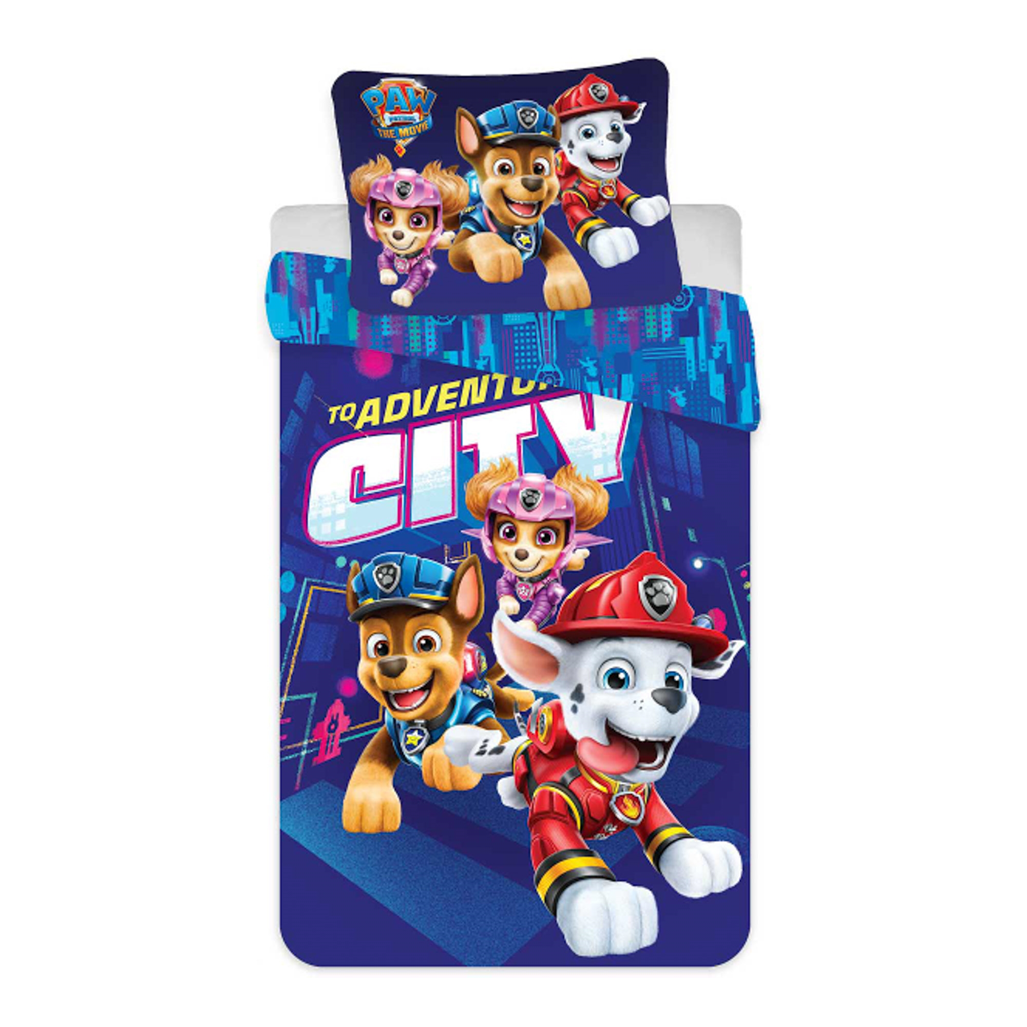 Paw Patrol Bettwäsche - 150 x 210 cm - Bettwäsche-Set mit 2-in-1-Design - 100 % Baumwolle