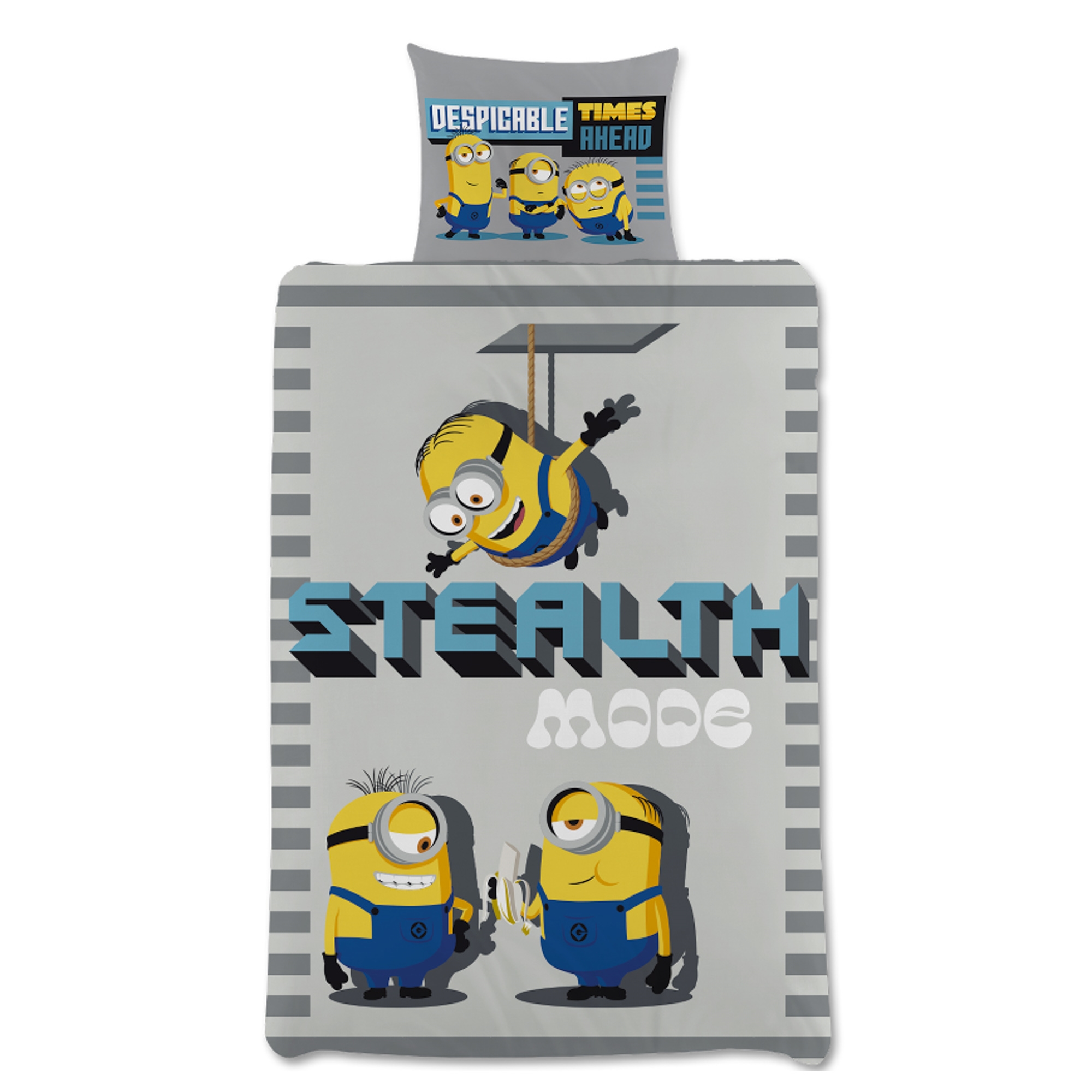 Minions-Bettwäsche 140x200 cm - 100% Baumwolle - Kinderbettwäsche 140x200 cm - Minions