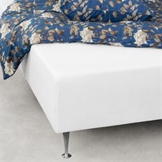 Boxspringbettlaken 90x200 cm - Weiß - 100 % Baumwollsatin - Boxspringbettlaken für Matratze