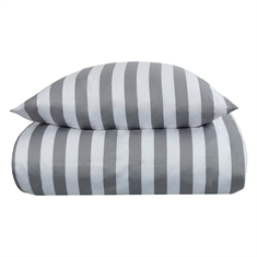 Bettwäsche - 100% Baumwollsatin - Nordic Stripe - Graue Streifen