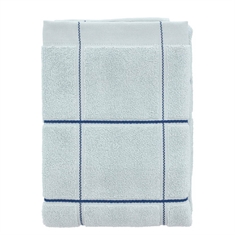 Ökologisches Handtuch - 100% ökologische Baumwolle - Södahl Vista - Blau kariert