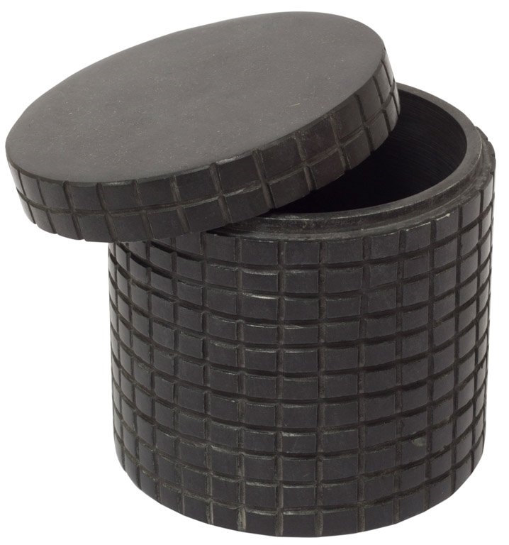 Aufbewahrungsglas - Schwarzer Stein - Turiform - Solid - 11x10 cm