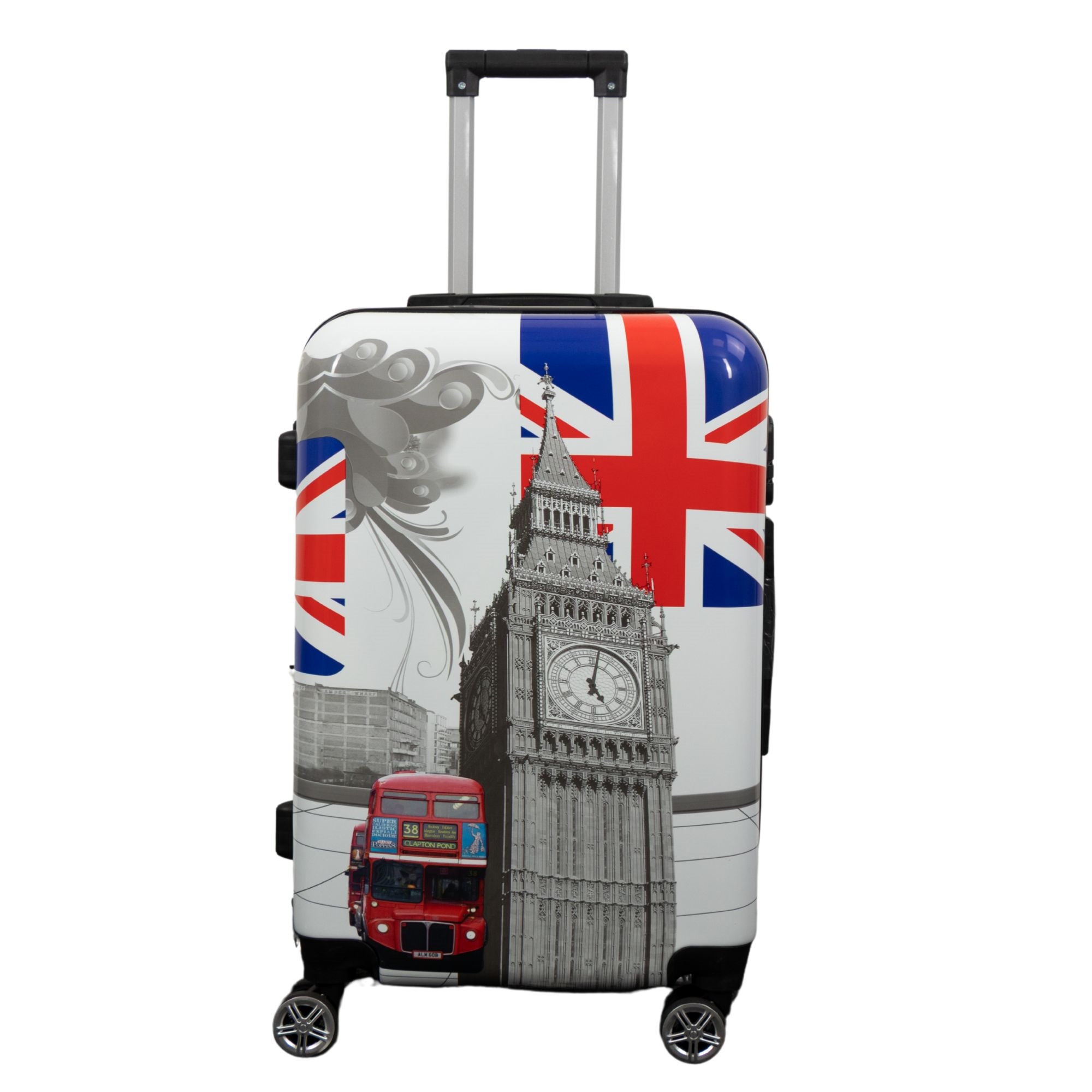 Großer Koffer - Hardcase Koffer mit Motiv - City of London - Exklusiver Leichtgewicht Koffer