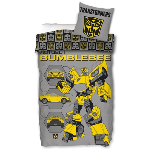 Transformers-Bettwäsche 150 x 210 cm - Bumblebee - Decke aus 100 % Baumwolle
