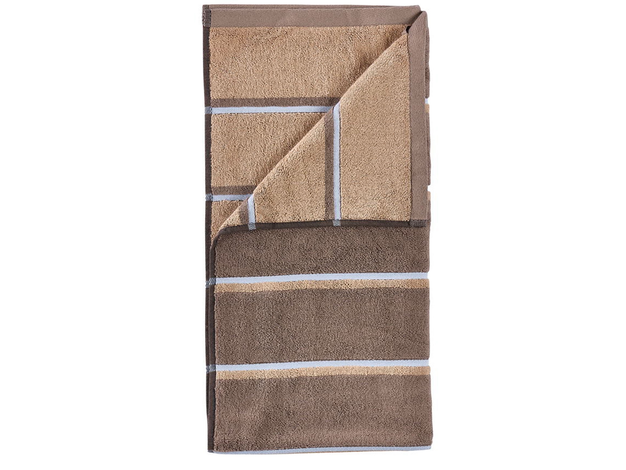 Handtuch - 100% Baumwolle - Badehandtuch 70x140 cm - Zone Denmark Sauna - Gestreift Taupe