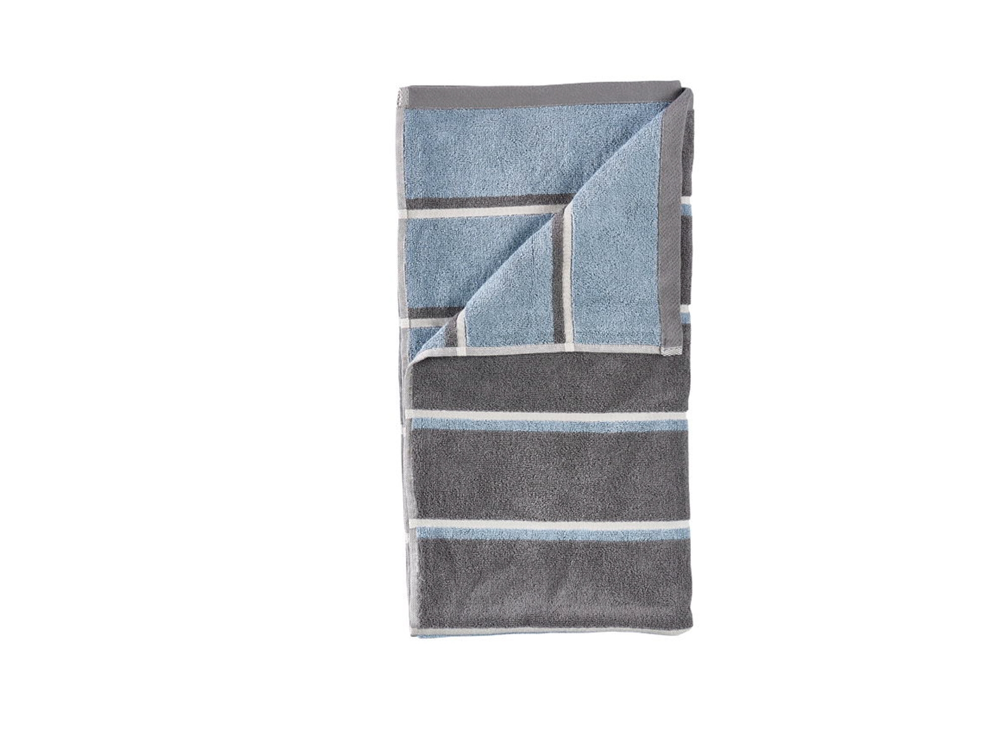 Handtuch - 100% Baumwolle - Zone Denmark Sauna - Gestreift Grey