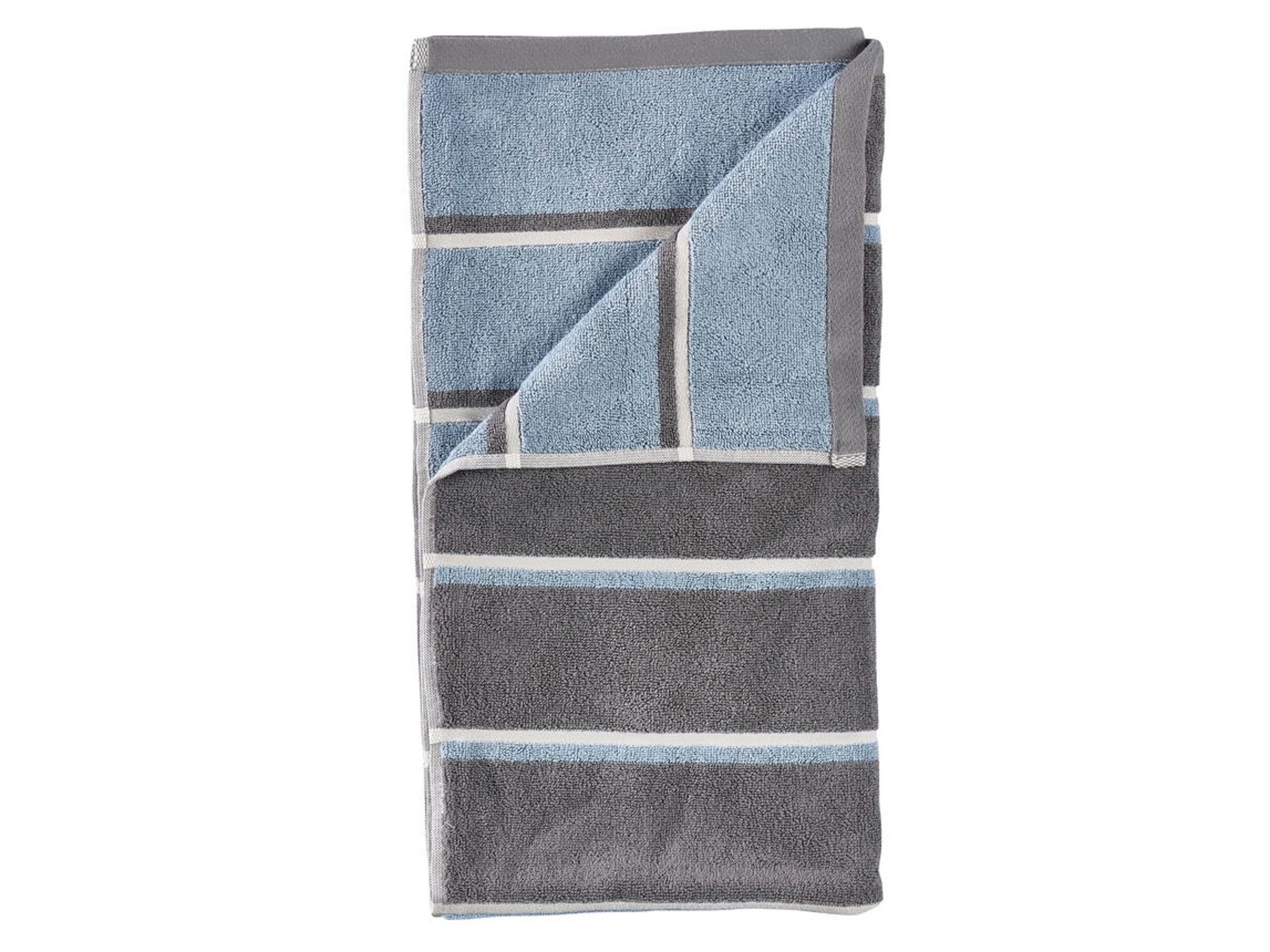 Handtuch - 100% Baumwolle - Badehandtuch 70x140 cm - Zone Denmark Sauna - Gestreift Grey
