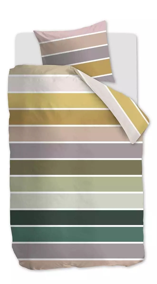 Auping Bettwäsche - 140 x 220 cm - Bettwäsche-Set aus Baumwollsatin - breite Streifen - Auping Poseidon multi