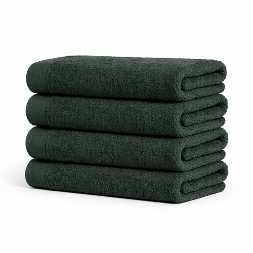 Baumwollhandtuch - 100% Baumwolle - Badelaken 100x150 cm - Mohn - Dunkelgrün