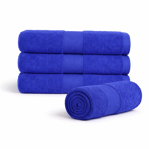 Baumwoll-Handtuch - 100% Baumwolle - 50x100 cm - Diamant - Blau