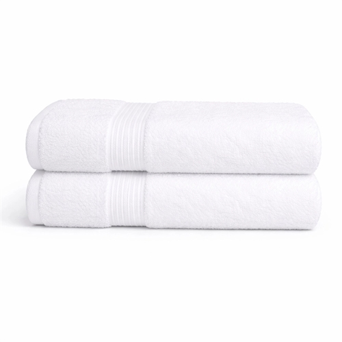 Bambus-Handtuch - Gästehandtuch 40x60 cm - Bambus/Baumwolle - Weiß