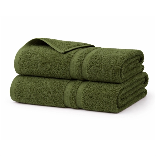 Baumwollhandtuch - 100% Baumwolle - Badehandtuch 65x130 cm - Grün