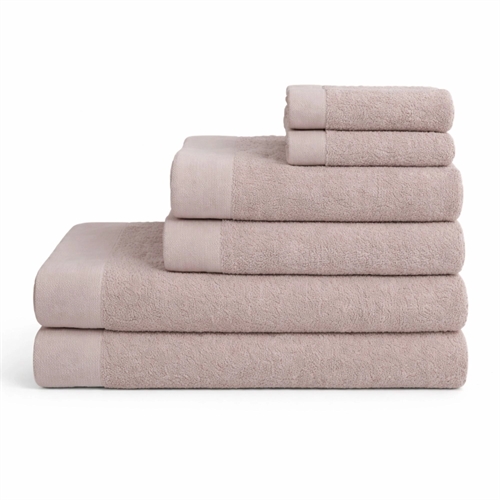 Baumwoll-Handtücher - 100% Baumwolle - 6er-Pack - Mohn - Rosa