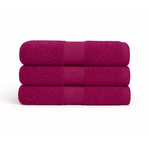 Baumwoll-Handtuch - 100% Baumwolle - Diamant - Aubergine