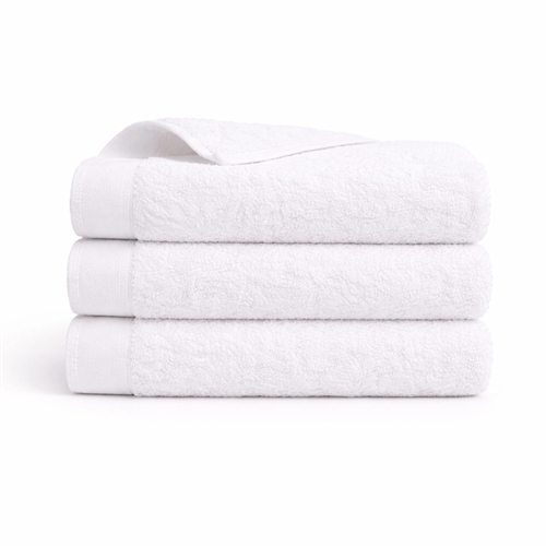 Baumwoll-Handtuch - 100% Baumwolle - Gästehandtuch 40x60 cm - Mohn - Weiß