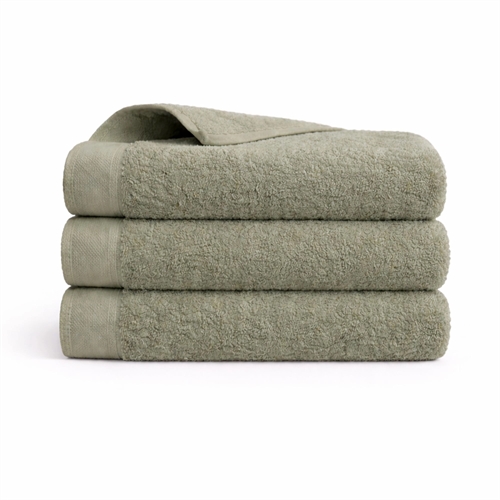 Baumwoll-Handtuch - 100% Baumwolle - Gästehandtuch 40x60 cm - Mohn - Hellgrün