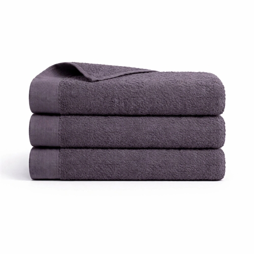 Baumwoll-Handtuch - 100% Baumwolle - Gästehandtuch 40x60 cm - Mohn - Dunkelgrau