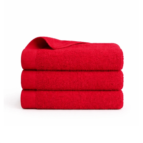 Baumwollhandtuch - 100% Baumwolle - Gästehandtuch 40x60 cm - Mohn - Rot