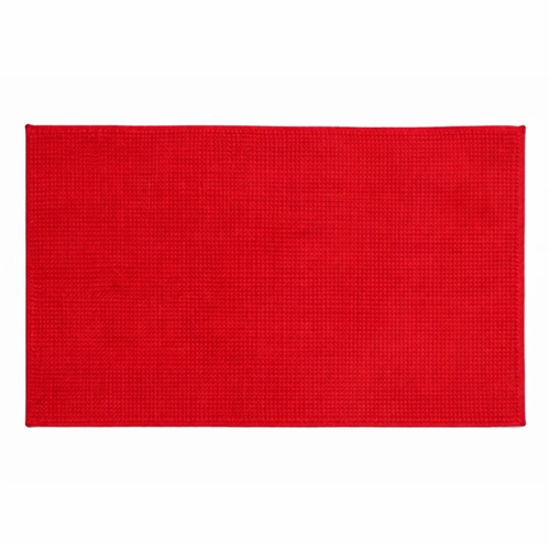 Badematte - 50×80 cm - rutschfest - Rot