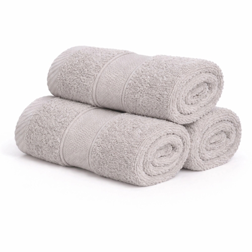 Baumwoll-Waschlappen - 100% Baumwolle - Waschlappen 30x30 cm - Diamant - Hellgrau