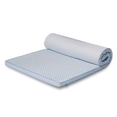 Kühlende Matratzenauflage - 90x200 cm, 5 cm hoch - 5 Zonen - Matratzenauflage aus Memory-Schaum - SLEEP TECH by Borg